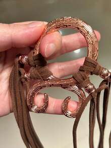 1 pieza Cinturón de cintura con nudo para mujer de talla grande, adecuado para damas, cadena de cintura estilo nórdico bruja, cinturón de cintura oblicuo de mago, decoración de cintura de chamán pagano vikingo, cuerda de cintura bohemia del Renacimiento, cuerda de cintura DIY - Multicolor - Ver 8