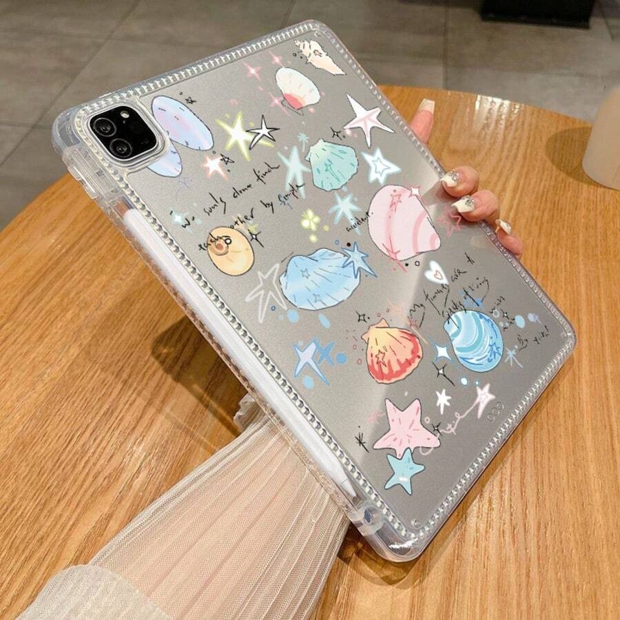 适用于 iPad 第 11 代平板电脑的保护套，A16 芯片，带笔槽，高透明亚克力背板，时尚简约的一体式无盖设计，防震防摔；也适用于 iPad 第 10 代平板电脑的保护套；还适用于 iPad 第 8 代 10.2 英寸、第 9 代 10.2 英寸、Air11 (M3)、Air11 (M2)、Pro11（第 1/2/3/4 代）的保护套。
