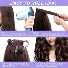 Self-Adhesive Hair Curler, DIY Hair Salon Self-Fixing Curling Tool, Suitable For Women And Men Hair Styling Tool Kit - Multicolor - View 12