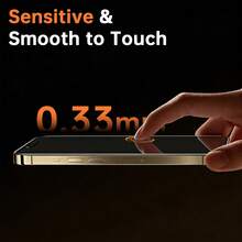 3pcs Clear Tempered Glass Screen Protector, Compatible With Apple 17 Series, Glossy Finish, 9H Hardness, Scratch-Resistant, Bubble-Free Installation, Compatible With Phone Cases, Suitable For 11/12/13/14/15/16 Full Series - Clear - View 4