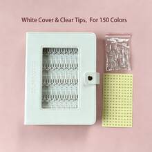1pc Portable Detachable Non-Magnetic Nail Polish Color Card, 150 Colors Nail Polish Sample Display Book, Suitable For Nail Salons, Easy To Refill And Not Easy To Fall Off - White - View 14