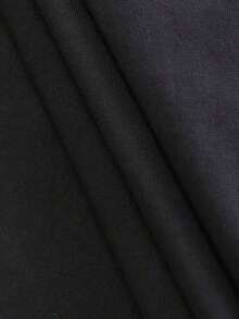 100% algodón, camiseta de mujer, camiseta de mezclilla de talla grande para mujer, estampado de sombrero de vaquero y lazo, ideal para ropa casual de mujer, ropa para fiestas y festivales rurales. - Negro - Ver 3