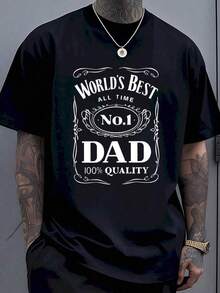 El Mejor Papá del Mundo, Papá Número 1 de Todos los Tiempos, Camiseta de Alta Calidad para Hombres, Regalo para el Día del Padre - Negro - Ver 9