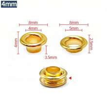 50/100sets 4/4.5/5/6/8/10mm Brass With Washers Grommet Repairing Round Eye Rings For Shoes Bag Clothing Skin Belt Hat - A - View 37