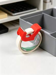 1pc Mini Plastic Tape Dispenser, One-Handed Tape Cutter, Portable Tape Cutting Tool Suitable For Home, Office And School - Multicolor - View 5
