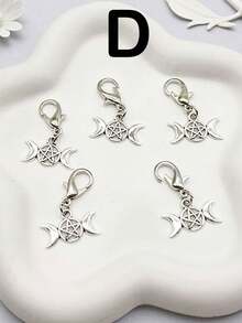 Suricat 4pcs Shoe Clips, Shoe Decorations, Skull, Bat, Star, Moon Shapes, Street Punk Style, Metal Decoration - Detachable DIY Shoe Clips, Suitable For Sneakers, Boots And Bags, Customized Sneakers | 4pcs Fun Decoration Set, Footwear Accessories, Valentine's Day And Thanksgiving Gift Decoration - Multicolor - View 10