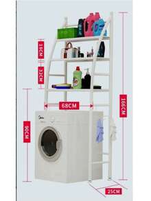 Estante para lavadora sin perforación, estantería de almacenamiento para baño - Multicolor - Ver 2