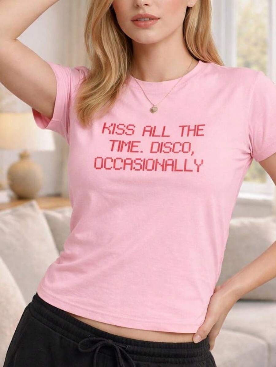 Kiss All The Time Disco Occasionally T-Shirt: Inspired Graphic Tee, Individual Packaging - 多色1 - 查看 1