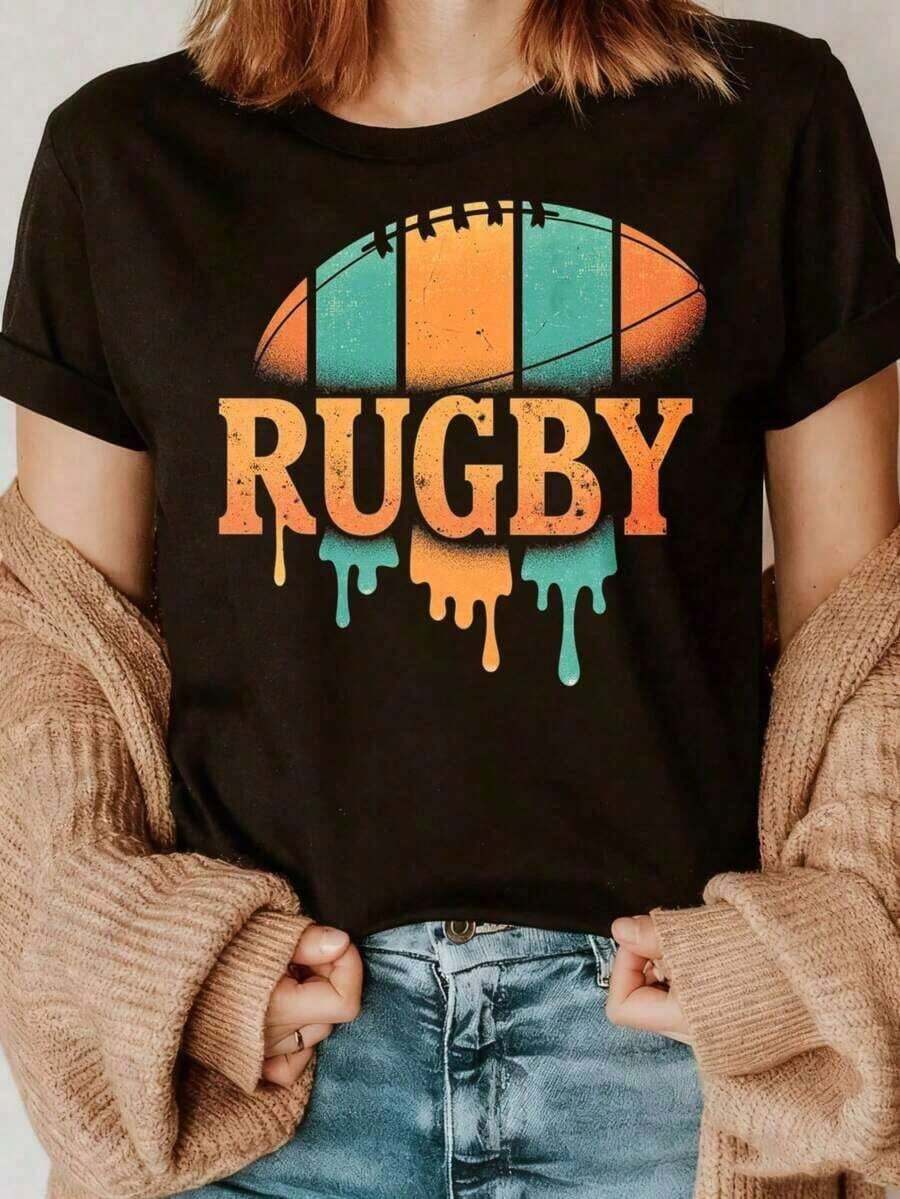 Suave Nueva Camiseta de Algodón con Estampado Gráfico Unisex, a la Moda y Popular, 200GSM, Estética Y2K, Linda, Vintage, Casual, de Verano, Tallas S-3XL, blusas casuales, playeras de mujer algodón - Negro - Ver 1