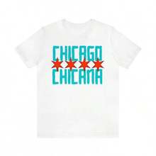 Camiseta Chicago Chicana, auténtica camiseta mexicana americana, regalo para ella, Chicana Latina, Familia, cabeza de familia, toque de mujer - Blanco - Ver 2
