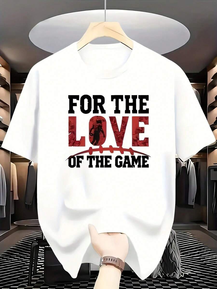 Camiseta de hombre, camiseta negra estampada con diseño - Camiseta diseñada para gaming - Camiseta deportiva suave de verano, adecuada para deportes, gaming y uso casual - Camiseta casual vintage con llamativas letras rojas/blancas - Ropa lavable a máquina, ropa deportiva, diseño deportivo, construcción duradera, camiseta de manga corta, para entusiastas de los deportes, camisetas para mujer, blusas elegantes dama - Blanco - Ver 1
