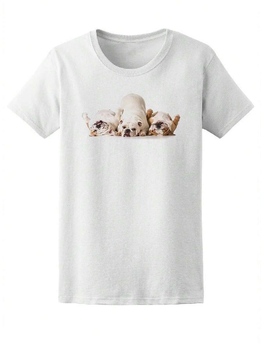 Camiseta de Mujer con Tres Ingleses -Imagen de Shutterstock, Talla Pequeña para Mujer - Blanco - Ver 1