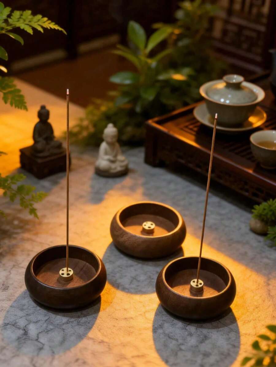 1件極簡優雅木製香氛蠟燭台，便攜式，適用於居家、辦公室、飯店裝飾，亦適合作為情人節、母親節、生日、畢業典禮等節日的紀念禮物