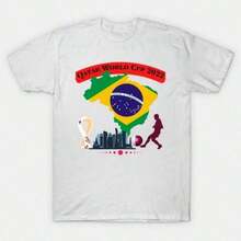 Equipo de Fútbol de Brasil - Copa Mundial de Qatar 2022 - Mundial… - Negro - Ver 6