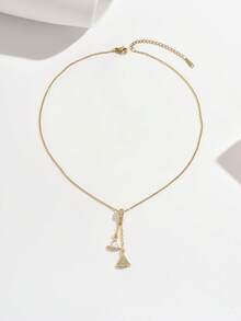 18K Gold Plated Necklace, Versatile Texture, Suitable For Dates, Gatherings, Gifts, And Daily Wear - Gold - View 4