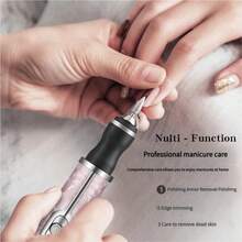 Rechargeable Electric Nail Trimmer Pen, Multi-Speed Adjustment Forward/Reverse, Fashionable Portable Manicure Tool With Various Nail Grinding Heads For Trimming And Removal, Perfect Gift Choice - Multicolor - View 3
