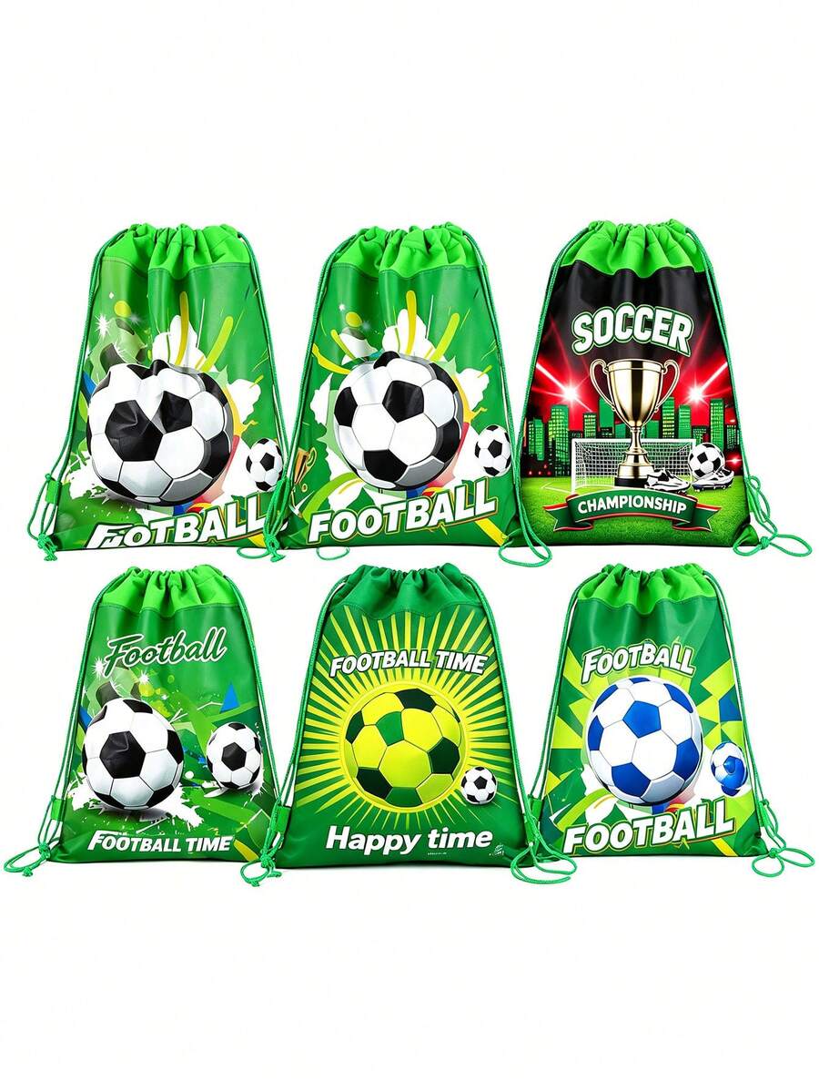 Adecuado para uso en césped de la Copa del Mundo, bolsa de cuerda de entrenamiento de fútbol, mochila de cuerda para senderismo y fitness, mochila de cuerda con diseño escolar, mochila, mochila pequeña, bolsa de equipaje de estudiante, bolsa de mochila, bolsa de equipaje, mochila de escuela primaria, bolsa de regalo para niños - Multicolor - Ver 1