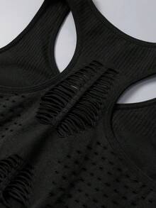 2pcs/Set Women Plus Size Seamless Knit Comfortable Easy On/Off Removable Cup Sports Bra Spring Fall - Multicolor - View 9