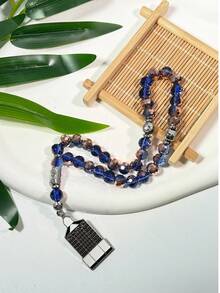 1 chuỗi tràng hạt cầu nguyện Hồi giáo 33 hạt, bóng mịn, hình tròn, kiểu Hồi giáo. - Nhiều màu - Xem 6