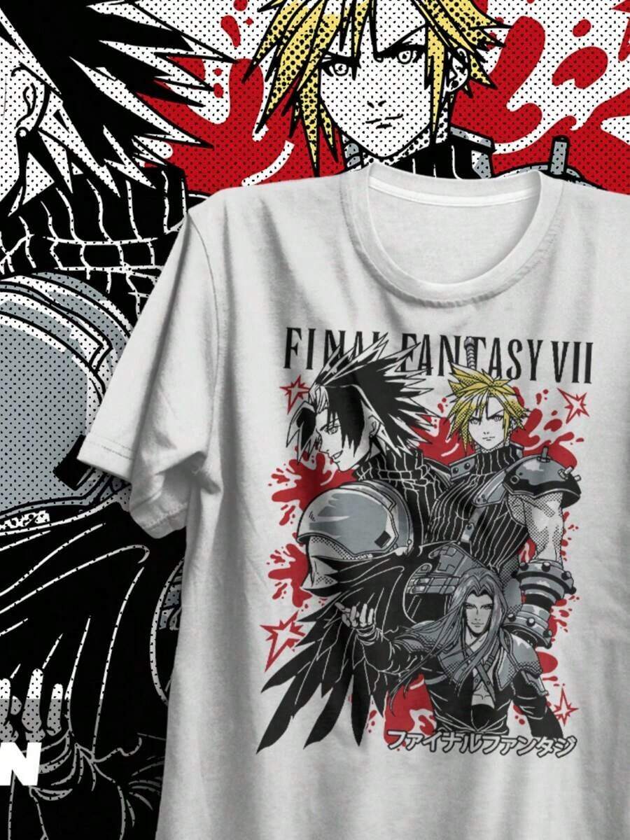 Camiseta blanca de manga corta VII Personajes de anime Gráfico Camiseta de algodón blanca Transpirable, transpirable y no abrumada Estilo unisex adecuado tanto para hombres como para mujeres Cuello redondo 180G% algodón Cómodo y suave Adecuado para todas las estaciones Adecuado para como regalo en festivales |   Diseño exquisito |   Suelto y cómodo |   Fácil de combinar | - Blanco - Ver 1