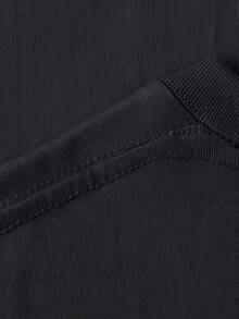 1 pieza de camiseta moderna 100% algodón, holgada, de cuello redondo, para mujer, casual, cómoda y versátil, con mangas cortas y un lindo estampado de tres corazones, 180g de algodón. - Blanco - Ver 6