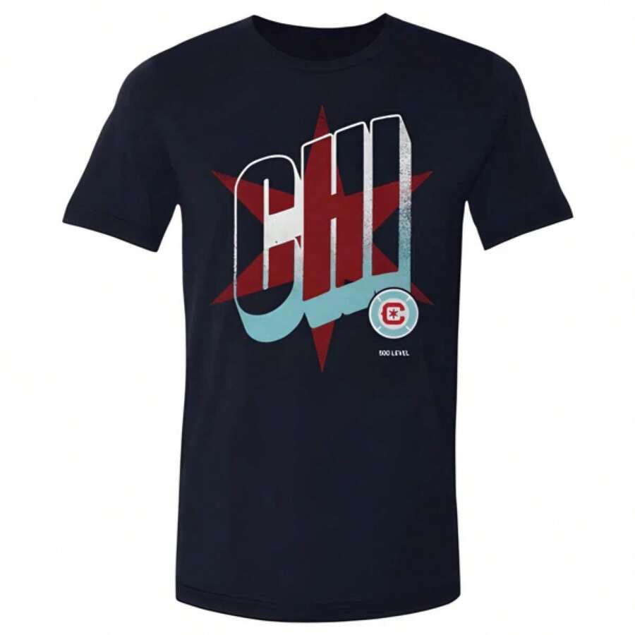C1AmiS1eta 100 % aL1Godón para hombre del ChiC1Ago Fire Football Club - Negro - Ver 1