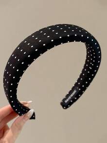 4pcs/Set Polka Dot Headbands, Casual Polyester Fiber Headbands, Suitable For All Seasons, Fluffy And Voluminous Hair Styling, Fashionable Polka Dot Hair Accessories, Versatile And Elegant Women's Hair Clips, Suitable For Daily Looks And Various Occasions, Fashionable Hair Accessories, Ideal Fashion Accessory For Fashionable Women And Casual Outfits. Headbands - Multicolor - View 11