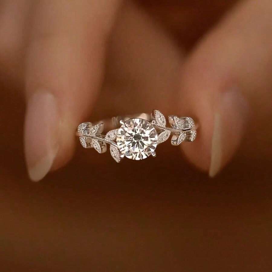 Small And Fresh Synthetic  Women's Ring, The Most Beautiful Jewelry Gift For Women - Silver - View 1