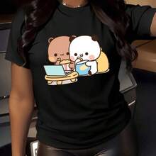 Cute Premium Unisex Casual T-Shirts Payeah 1 Piece Edson Alvarez Team Model Digital Print Short Sleeve T-Shirt 100% Cotton For Women 220g - 黑色 2 - 查看 6