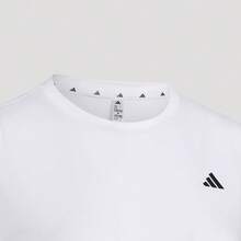 Adidas Workout Essentials Quick-Dry Comfortable Short-Sleeve T-Shirt For Women - White - View 5