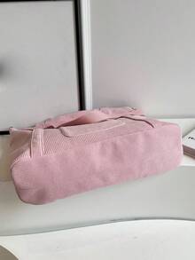 New Fashion Classic College Style Casual Large Capacity Multi-Pocket Shoulder Bag, Especially Warm. Particularly Suitable For Campus, Office, Daily Matching, Dating, Shopping, Outing, Gifting And Other Occasions. - Pink - View 10