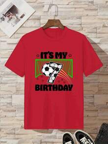 Short-Sleeved T-Shirt For Boys - Red - View 6