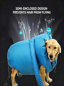 Semi-Enclosed Pet Drying Bag, Many Buyers Report That It Is Very Practical And Really Shortens The Drying Time. Hands-Free, Anti-Hair Flying Dog Grooming Dryer, Universal For Small And Large Dogs, Dog Drying Clothes - Multicolor - View 4