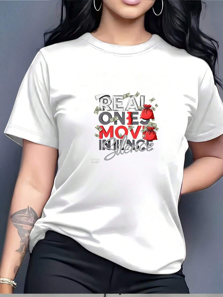 Camiseta Silent Assassin, un verdadero acierto, camiseta casual de 180G, un regalo perfecto para familiares y amigos, adecuada para viajes de empresa o actividades de team-building, camiseta de manga corta a la moda para primavera y verano. - Blanco - Ver 1