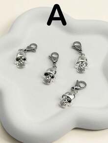 Suricat 4pcs Shoe Clips, Shoe Decorations, Skull, Bat, Star, Moon Shapes, Street Punk Style, Metal Decoration - Detachable DIY Shoe Clips, Suitable For Sneakers, Boots And Bags, Customized Sneakers | 4pcs Fun Decoration Set, Footwear Accessories, Valentine's Day And Thanksgiving Gift Decoration - Multicolor - View 7