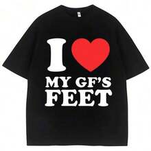 Camisetas con meme divertido 'MILF Man I Love Feet' para hombre y mujer, camisetas de moda con humor, de algodón suave, cuello redondo, estilo casual, de gran tamaño, ropa de calle. - Negro - Ver 6