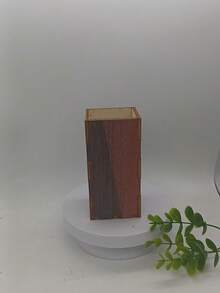 1 pieza Caja organizadora de madera para bolígrafos, estuche de lápices colorido, decoración de escritorio de madera retro, adecuado para almacenar suministros de arte, pinceles, suministros de oficina, pinceles de maquillaje, bolígrafos, artículos de papelería, lápices, suministros escolares, caja grande de lápices, equipo de oficina, suministros de estudio - Multicolor - Ver 7