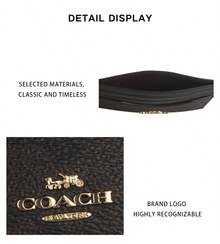 Ví đựng thẻ có logo Coach dành cho nữ CZ286IMCAQ - Màu gỗ óc chó CZ286IMXAQ - Xem 9