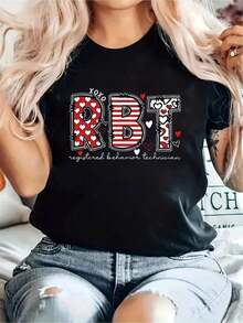Camiseta única RBT estilo y2k con diseño colorido y moderno ideal para quienes aman la moda & la creatividad destaca por sus patrones divertidos y detalles únicos perfecta para cualquier ocasión y lucir espectacular en cualquier momento - Negro - Ver 12