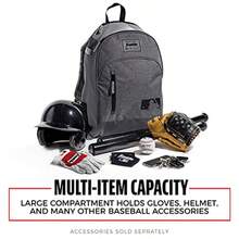 Franklin Sports - Bolsa de béisbol para niños, béisbol Juvenil, softbol + Mochila teeball - Bolsa de Equipo Deportivo para niños + niños pequeños - Sostiene 2 teeball + Bates de béisbol + Incluye - Gris - Ver 5