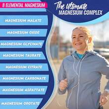 Miriyalyad Magnesium Complex Supplement 8 Elemental 1000mg - Magnesium Glycinate, Citrate, Malate, Taurate, Chelated For Easy Absorption For Bones, Muscle, Recovery, Energy, Vegan Non-GMO 90 Capsules - 3PCS - View 7