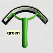 1Pc Horse Half-Moon Sweat Scraper. Designed For Gentle Care, Efficient Cleaning And Soothing Massage, Ideal For All Your Equestrian Needs. - Green - View 3