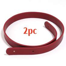 2pcs/Pack PPU Leather Shoulder Strap, 2-Hole Design, Approx. 65cm Long, Handmade Bag DIY, Handbag/Underarm Bag Replacement Parts, Luxurious Feel Bag Strap Replacement - PU Strap - View 11