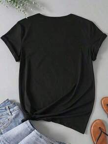 playeras de mujer algodon Camiseta 100% Algodón La Vida Es Mejor Con Chispas, Camiseta de Cono de Helado, Linda Camiseta de Postre, Top Unisex, Camiseta Gráfica, Regalo para Foodies, 180g Suave y Agradable para la Piel >ropa - Negro - Ver 6