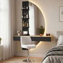 Devoko Vanities & Vanity Benches - Black and White Stools - View 2