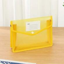 1 pieza Carpeta de archivo expandible, diseñada para el almacenamiento de documentos, con cierre de presión, bolsa organizadora de archivos de color vibrante, bolsa de almacenamiento estilo acordeón, capacidad espaciosa - Multicolor - Ver 9