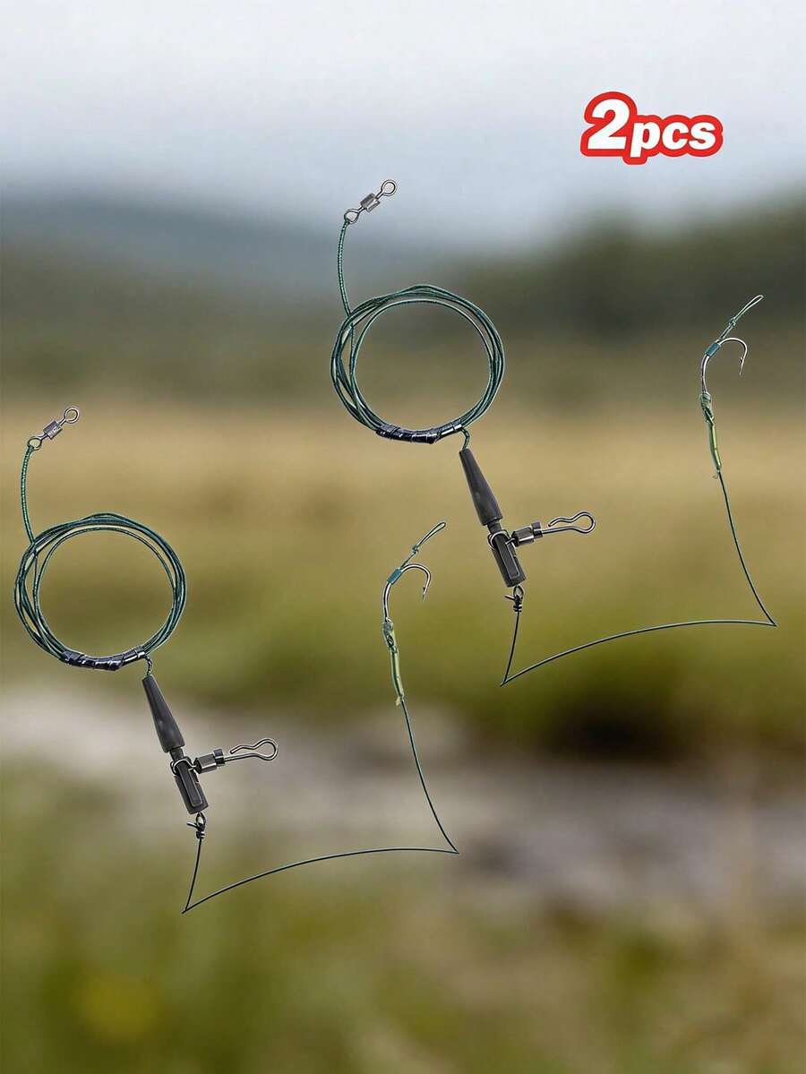 GOTURE 2 Sets European Style Library Fishing Line Combination, Strong Tensile Strength, Long Cast, Portable, Bottom Fishing Line Set