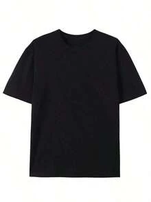 Ropa Urbana para Hombre, Diseño Gráfico Vibrante Y2K, 180g 100% Algodón, Cuello Redondo, Ropa Urbana Retro, Tallas Grandes y Altas, Envío Gratis - Negro - Ver 5