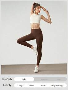 2026 GLOWMODE Featherfit™ High-Waisted Leggings With 24" Side Pocket - Canelainspiracion - View 5