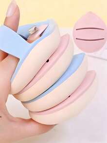 1/3/5/10 miếng bông mút trang điểm hình kẹo bông Macaron, bông mút dày mềm mại, thích hợp dùng cho kem nền, kem BB, phấn phủ, dùng khô và ướt. - Nhiều màu - Xem 5